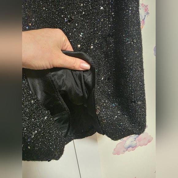 Zara Sequined Textured Mini Dress - Picture 14 of 16